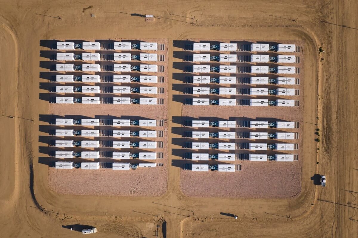 Eland Solar-plus-Storage Project Aerial Batteries