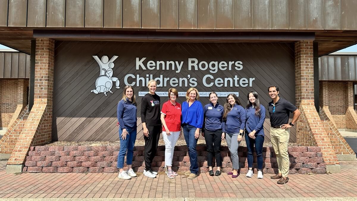 Group photo at Kenny Rogers Children's Center