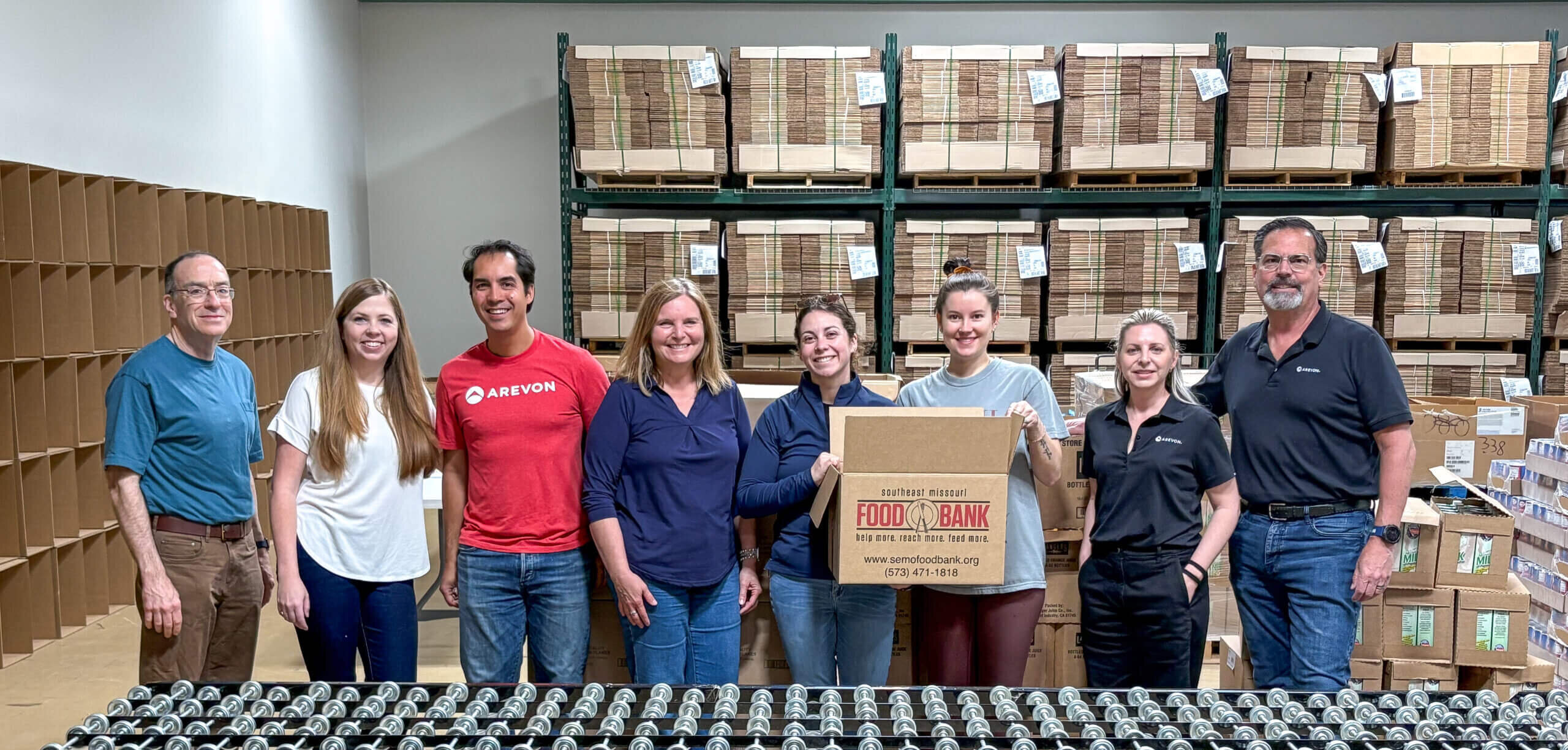 Southeast Missouri Food Bank volunteering group photo