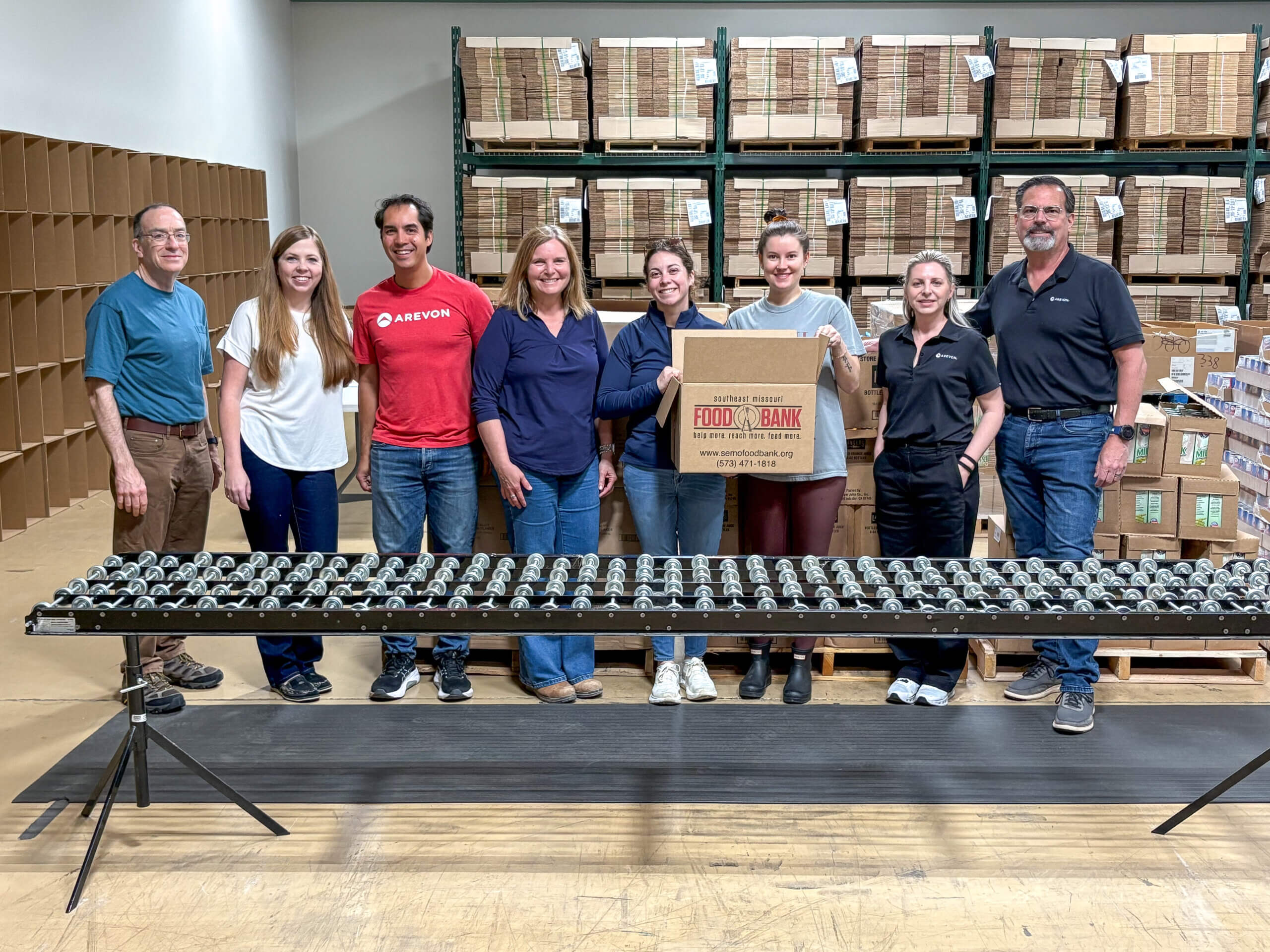 Southeast Missouri Food Bank volunteering group photo