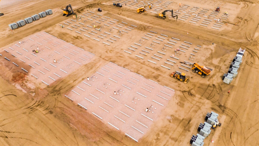 Energy storage construction foundation